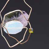 Charoite Geometric Brooch - fasfas