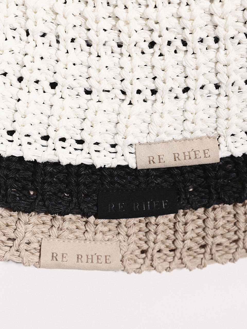 Crochet bucket hat beige - fasfas