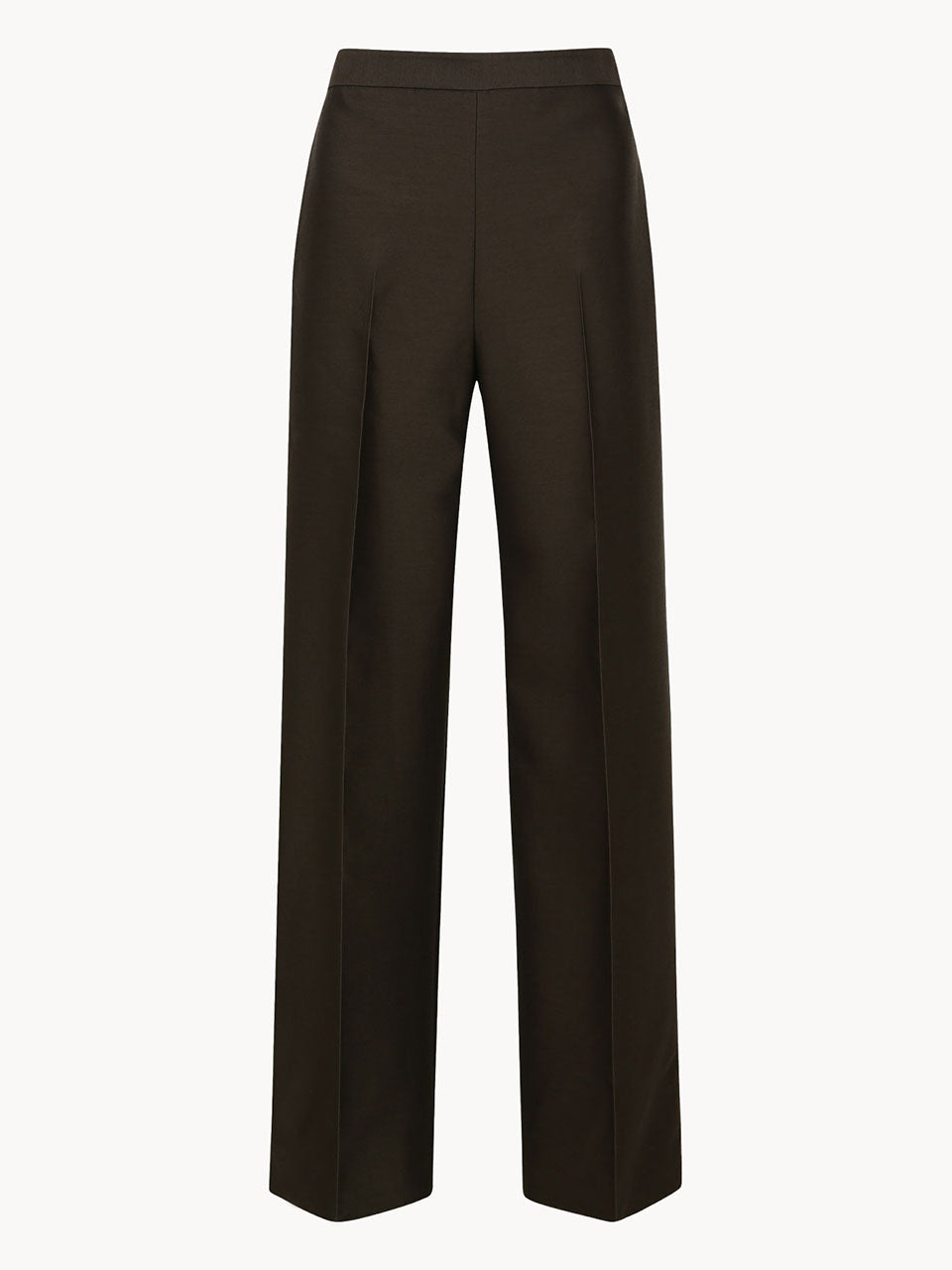 Vanessa straight pants dark brown - fasfas