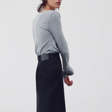 Asymmetric denim skirt - fasfas