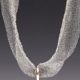 Mookaite grey mesh choker necklace - fasfas