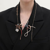 Dancing objet no.17 cross necklace - fasfas