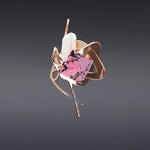 Dancing objet No.19 duo petit brooch rosegold - fasfas