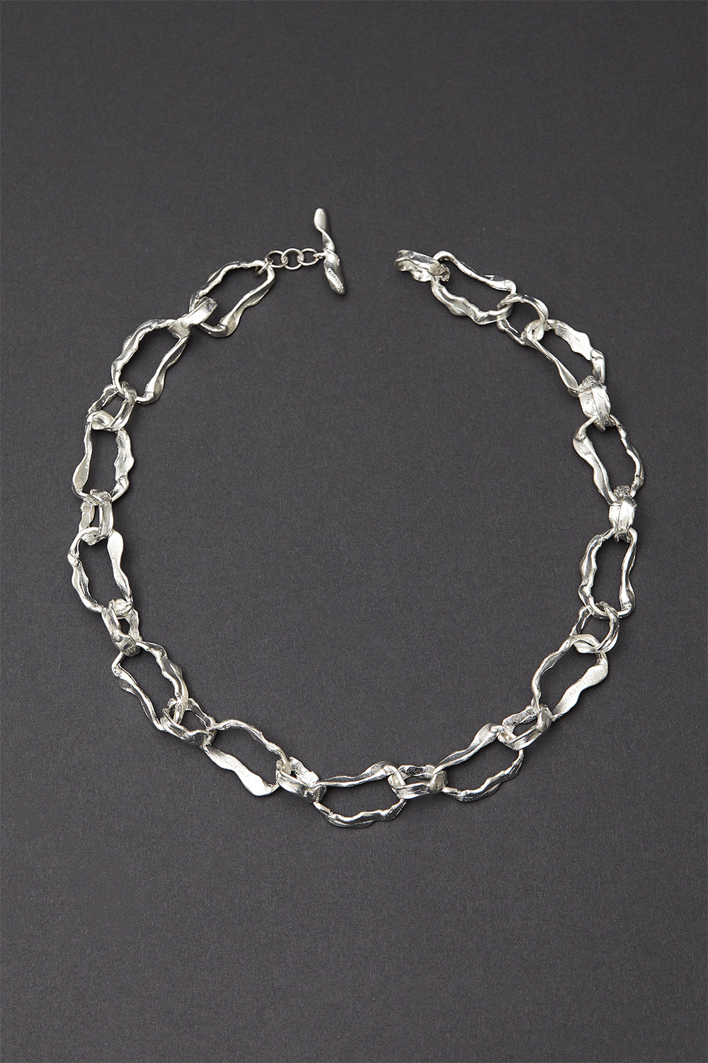 Silver de chain necklace - fasfas