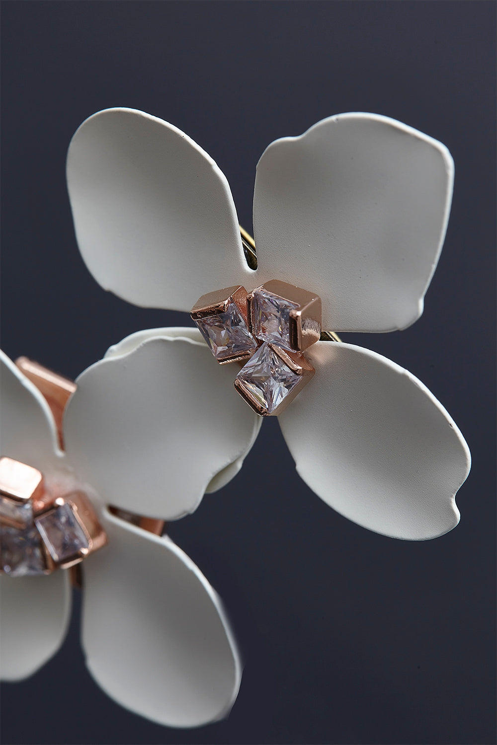 Fleur twin brooch Ivory - fasfas