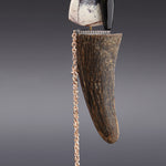 Arctic jasper oxhorn abstract brooch - fasfas