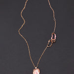 Rhizome mini pendant necklace pink - fasfas