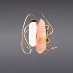 Dancing objet No.9 petit brooch peach - fasfas