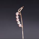 Pearl theoria brooch rosegold - fasfas