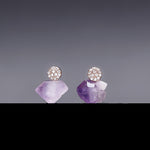 Amethyst savanna earrings(clip-on earrings) - fasfas