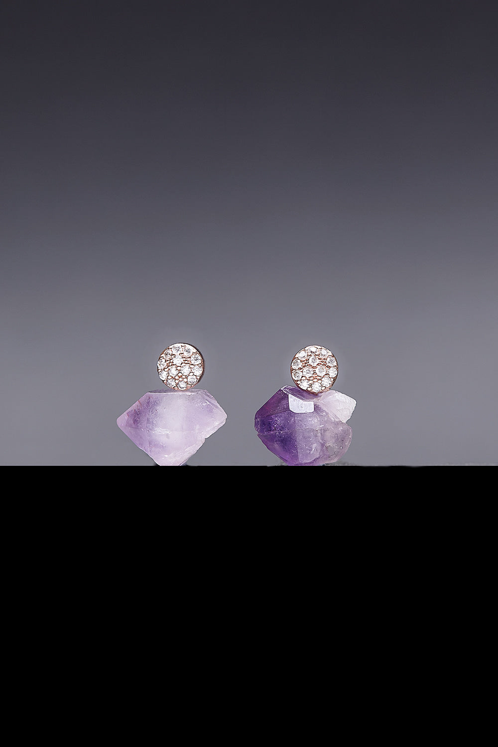 Amethyst savanna earrings(clip-on earrings) - fasfas