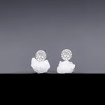Natural crystal savanna earrings(clip-on earrings) - fasfas