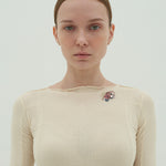 Dancing joli brooch green - fasfas