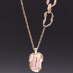 Rhizome mini pendant necklace pink - fasfas