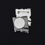 De twin silver brooch - fasfas