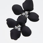Fleur twin brooch black - fasfas