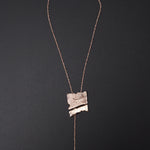 Rosegold texture de necklace - fasfas