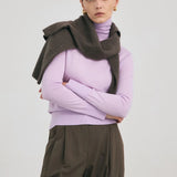 Super fine pullover lavender – italy merino wool 100% - fasfas