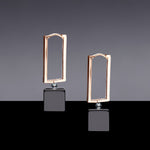 Onyx sqaure hoop earrings - fasfas