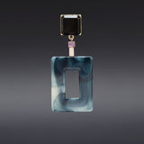 Square funky dramatique earrings(clip-on earrings) - fasfas