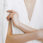 Invisible 2mm black spinel necklace - fasfas