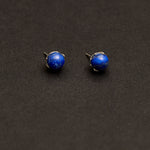 10mm apisLazuli earrings(clip-on-option) - fasfas