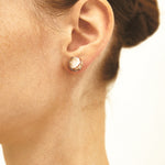 10mm crazy agate earrings(clip-on-option) - fasfas