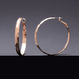 Hammer texture hoop earrings(3 colors) - fasfas
