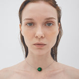Jade singular necklace - fasfas