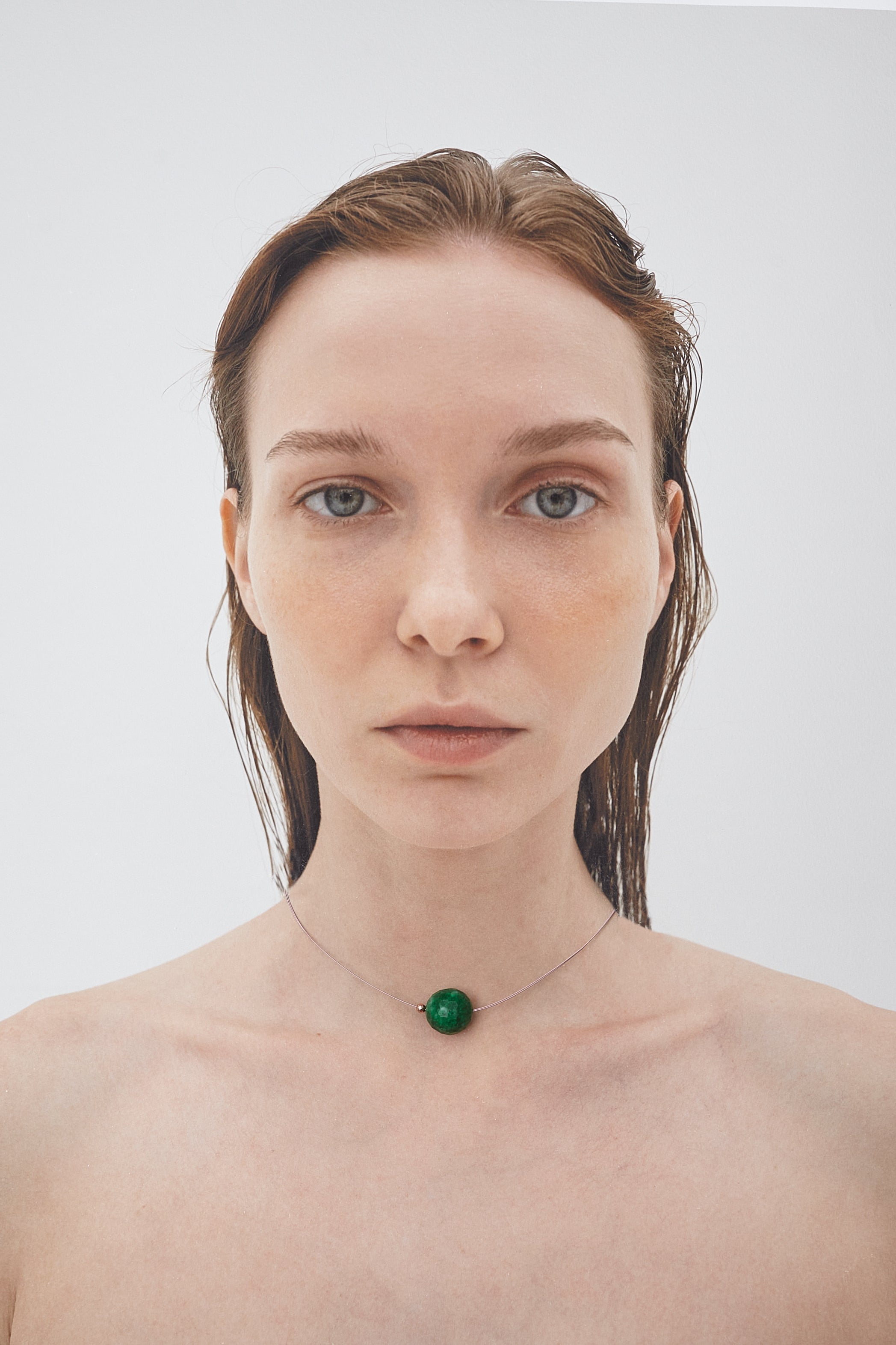 Jade singular necklace - fasfas