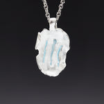 Rhizome mini pendant necklace airblue - fasfas