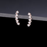 Etoile mismatched dramatic earrings rosegold - fasfas