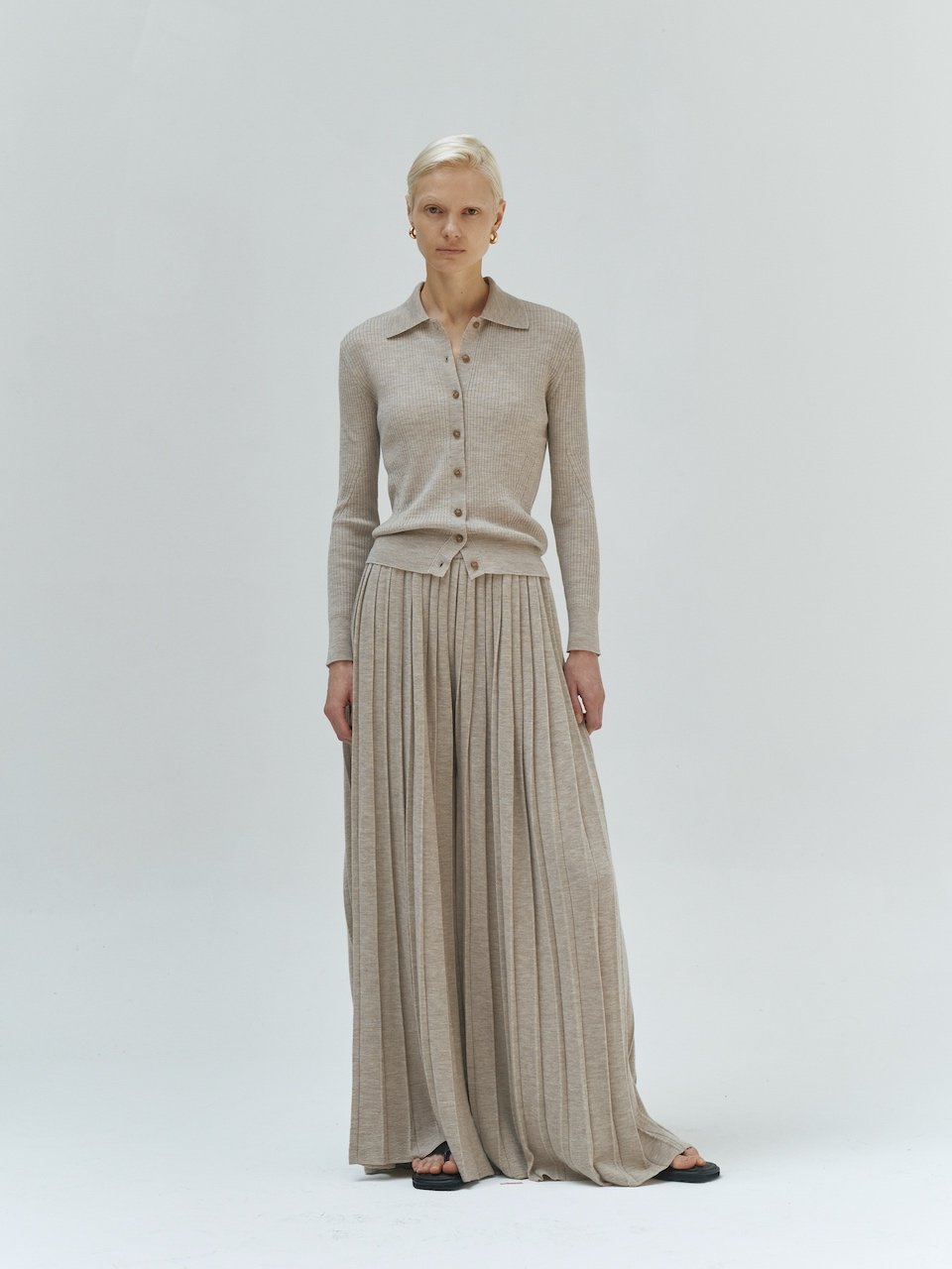 Plaets long pants beige - fasfas