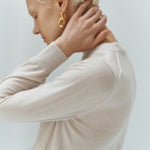 Silk cashmere pullover ivory - fasfas