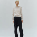 Silk cashmere pullover ivory - fasfas
