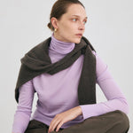 Super fine pullover lavender – italy merino wool 100% - fasfas