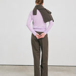 Super fine pullover lavender – italy merino wool 100% - fasfas