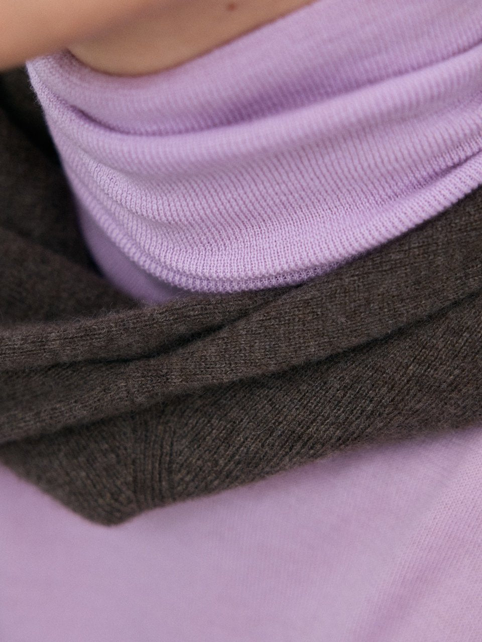 Super fine pullover lavender – italy merino wool 100% - fasfas